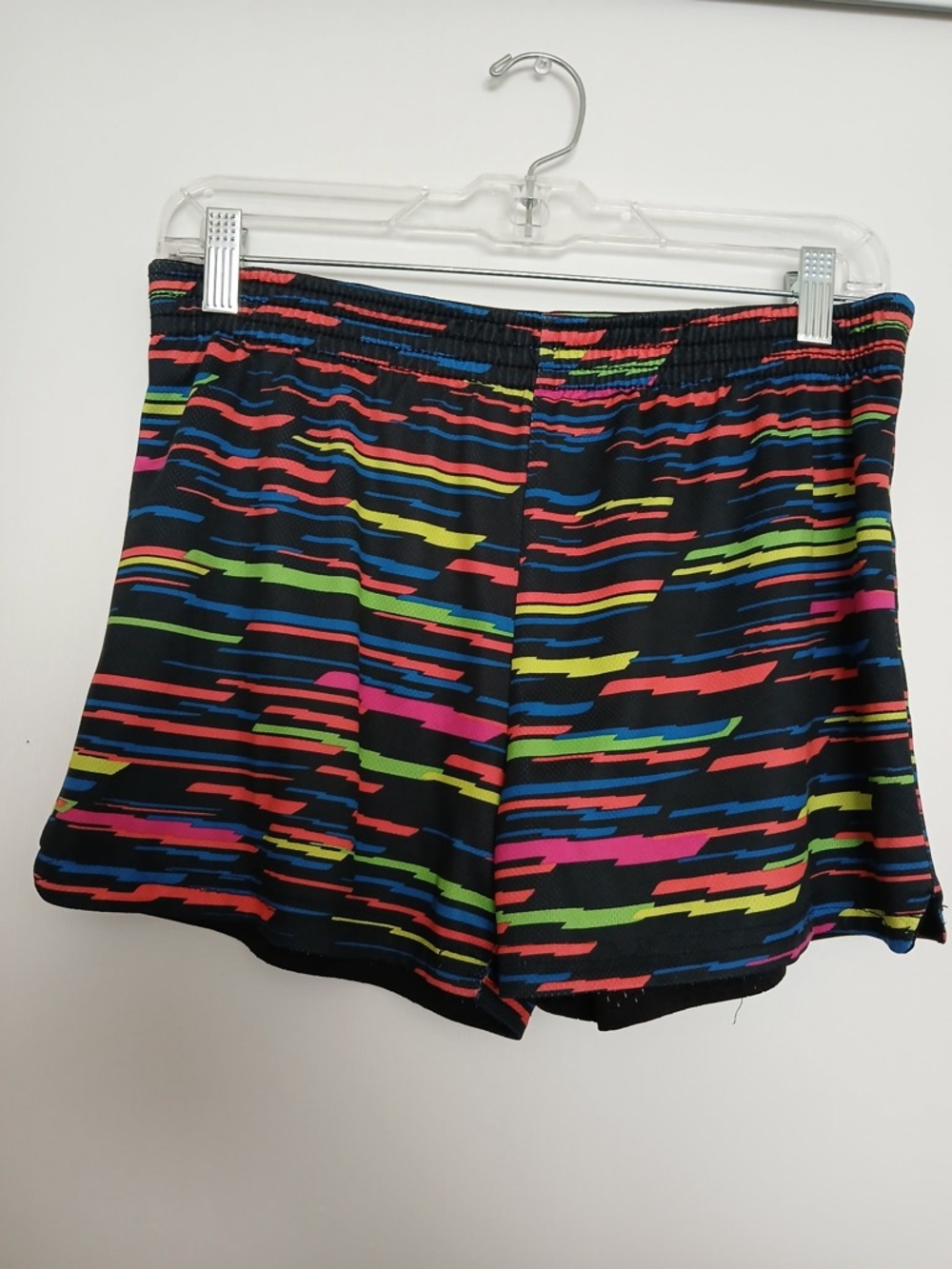 Rainbow stripe FILA sport shorts S